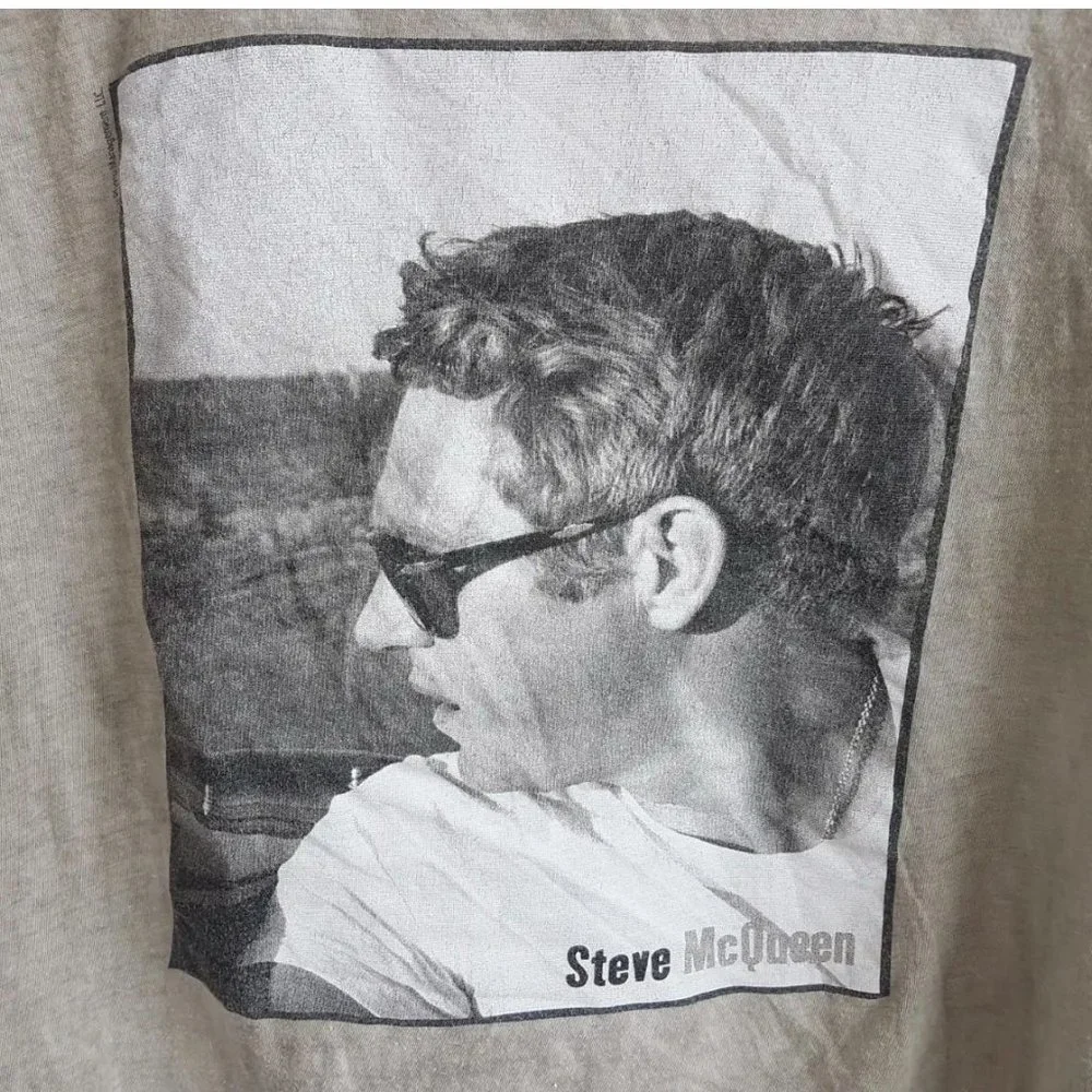 Vintage Rare Dolce & Gabbana Steve McQueen Gray T-Shirt - 48 - Picture 2 of 6